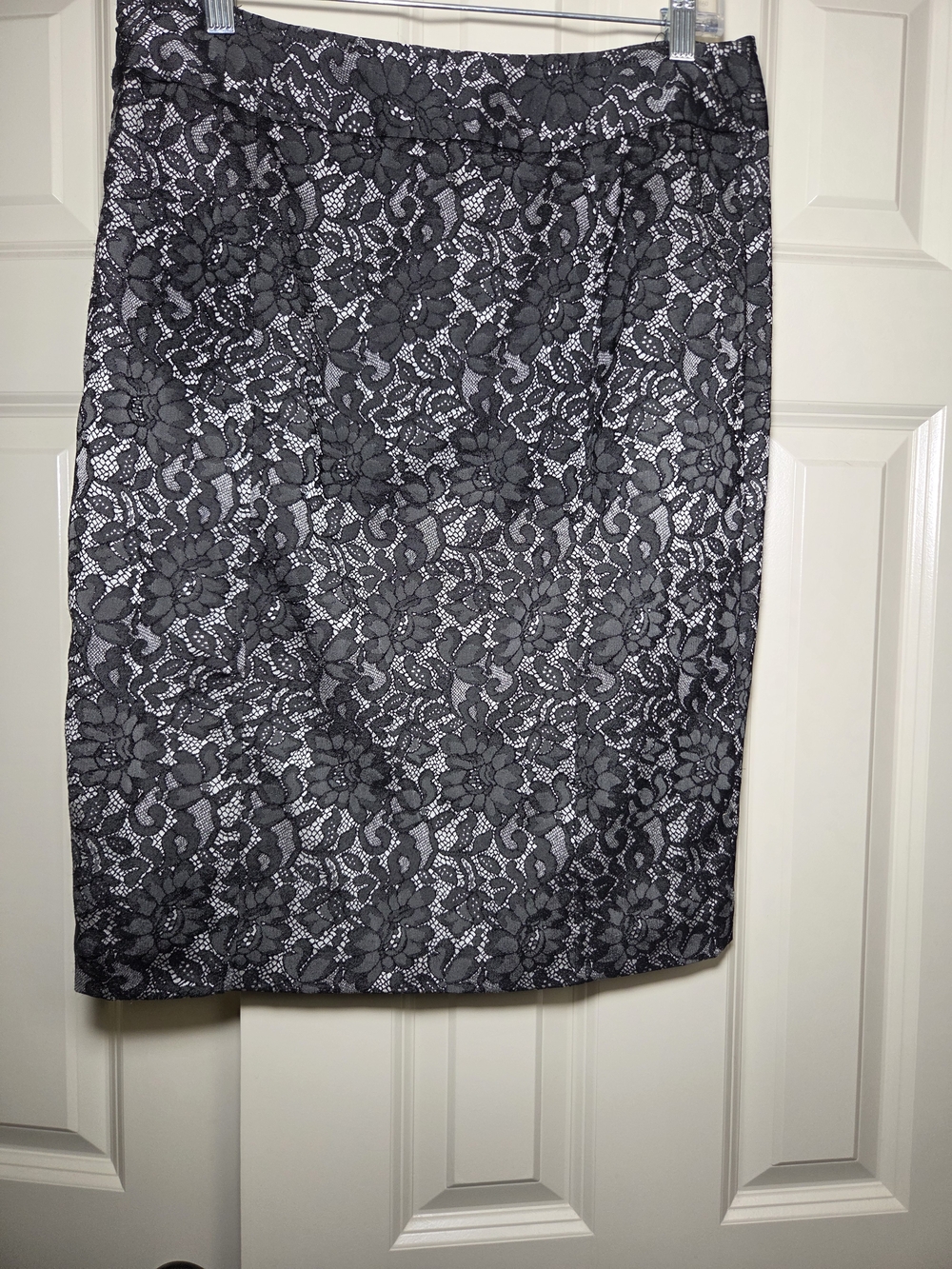 Worthington Black Lace Pencil Skirt - Stretch